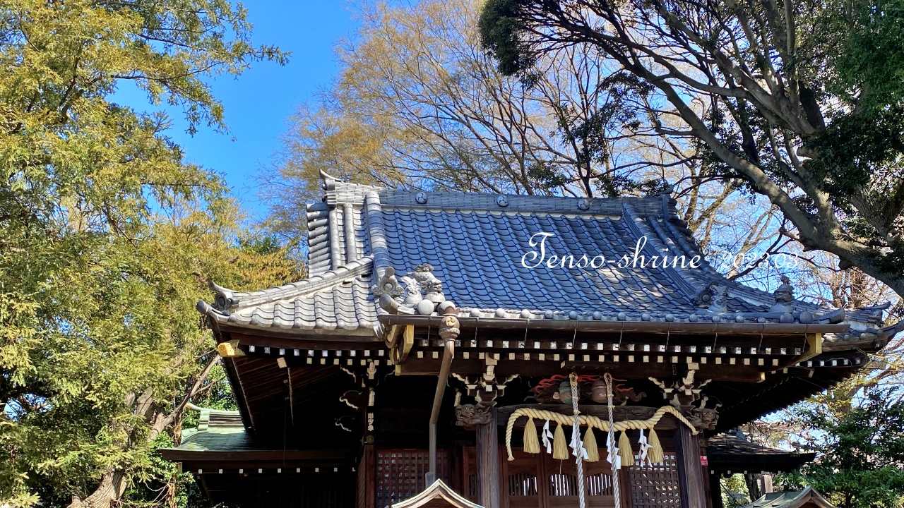 天祖神社の瓦屋根